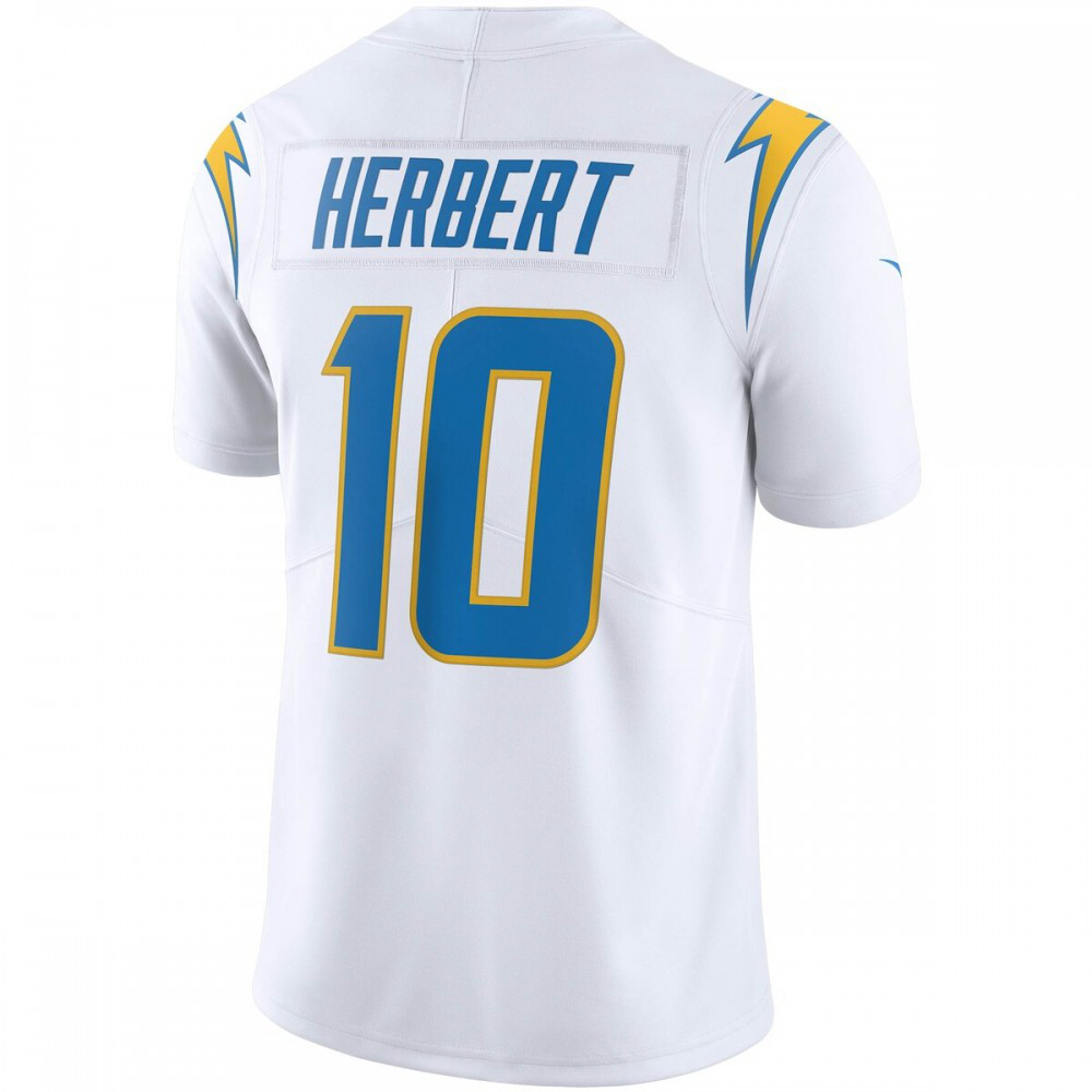 Justin Herbert Los Angeles Chargers Nike Vapor Limited Jersey - White-GridironStore